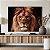 Quadro Decorativo Canvas Face Leão Rei de Judá Colorido Horizontal - Imagem 3
