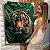Quadro Decorativo Canvas Animal Face de Tigre Selvagem Colorido Vertical - Imagem 6