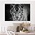Quadro Decorativo Canvas Animal Tigre do Olho Azul Horizontal - Imagem 4