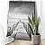 Quadro Decorativo Canvas Paisagem Ponte sobre o Mar Preto e Branco Vertical - Imagem 2