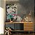 Quadro Decorativo Canvas Rosto Feminino Street Art Colorido Vertical - Imagem 4