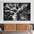 Quadro Decorativo Canvas Paisagem Copa das Árvores preto e Branco Horizontal - Imagem 2
