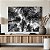 Quadro Decorativo Canvas Paisagem Copa das Árvores preto e Branco Horizontal - Imagem 4