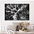 Quadro Decorativo Canvas Paisagem Copa das Árvores preto e Branco Horizontal - Imagem 5