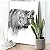 Quadro Decorativo Canvas Animal Tigre Feroz Preto e Branco Vertical - Imagem 5