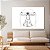 Quadro Decorativo Canvas Desenho de Homem Vitruviano Leonardo da Vinci Sombreado Horizontal - Imagem 2
