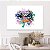 Quadro Decorativo Canvas Composição Abstrata de Olhos em Estilo Street Art Horizontal - Imagem 5