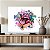 Quadro Decorativo Canvas Composição Abstrata de Boca em Estilo Street Art Horizontal - Imagem 4