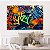 Quadro Decorativo Canvas Composição Abstrata Crazy Estilo Street Art Horizontal - Imagem 5