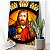Quadro Decorativo Canvas Arte em Vitral Religioso Jesus Cristo Vertical - Imagem 5