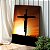 Quadro Decorativo Canvas Religioso Jesus Cristo na Cruz ao Pôr do Sol Vertical - Imagem 2