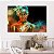 Quadro Decorativo Canvas Beleza Feminina Mulher Dourada de Olhos Fechados com Flores Horizontal - Imagem 5