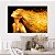 Quadro Decorativo Canvas Beleza Feminina Mulher Dourada Cabelo Voando Horizontal - Imagem 4