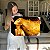 Quadro Decorativo Canvas Beleza Feminina Mulher Dourada Cabelo Voando Horizontal - Imagem 6