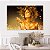 Quadro Decorativo Canvas Beleza Feminina Mulher Dourada Assoprando Horizontal - Imagem 5