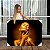 Quadro Decorativo Canvas Beleza Feminina Mulher Dourada Mão no Pescoço Horizontal - Imagem 1