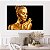 Quadro Decorativo Canvas Beleza Feminina Mulher Dourada em Perfil Esquerdo Horizontal - Imagem 5