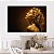 Quadro Decorativo Canvas Beleza Feminina Face de Mulher Dourada em Perfil Horizontal - Imagem 5