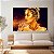Quadro Decorativo Canvas Beleza Feminina Face de Mulher Dourada Joias Horizontal - Imagem 5