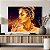Quadro Decorativo Canvas Beleza Feminina Face de Mulher Dourada Joias Horizontal - Imagem 3