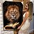 Quadro Decorativo Canvas Leão Tribo de Judá Lendo a Bíblia Vertical - Imagem 6