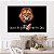 Quadros Decorativos Canvas Leão Rei de Judá Nunca foi sorte sempre foi Deus Horizontal - Imagem 5
