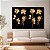 Quadros Decorativos Canvas Floral Composição de Rosas Gold Horizontal - Imagem 2