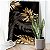 Quadro Decorativo Canvas Composição de Folhas Pretas e Douradas I Vertical - Imagem 5