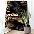 Quadro Decorativo Canvas Composição de Folhas Pretas e Douradas III Vertical - Imagem 5