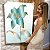 Quadro Decorativo Canvas Flor Verde com detalhes dourados I Vertical - Imagem 6