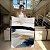 Quadro Decorativos Canvas Composição Abstrata de tons neutros e azul marinho I Vertical - Imagem 4
