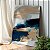 Quadro Decorativo Canvas Composição Abstrata de tons neutros e azul marinho II Vertical - Imagem 2