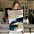 Quadro Decorativo Canvas Composição Abstrata de tons neutros e azul marinho II Vertical - Imagem 6