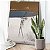 Quadro Decorativo Canvas Composição Abstrata Marrom e Cinza Vertical - Imagem 5