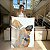 Quadro Decorativo Canvas Composição de Folhas Azuis com detalhes em Dourado Vertical - Imagem 4