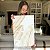 Quadro Decorativo Canvas Composição de Folhas Douradas com Fundo Branco Vertical - Imagem 6