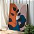 Quadro Decorativo Canvas Composição de Folhas Abstratas Tons Terrosos e Azul Marinho Vertical - Imagem 3