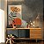 Quadro Decorativo Canvas Composição de Folhas Abstratas Tons Terrosos e Cinza Vertical - Imagem 6