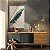Quadro Decorativo Canvas Composição de Folhagens Azuis com Dourado I Vertical - Imagem 2