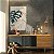 Quadro Decorativo Canvas Composição de Folhas Costela de Adão com Detalhes Dourados Vertical - Imagem 3