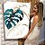 Quadro Decorativo Canvas Composição de Folhas Costela de Adão com Detalhes Dourados Vertical - Imagem 7