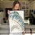 Quadro Decorativo Canvas Composição de Folhas com Detalhes Verdes e Dourados I Vertical - Imagem 6