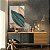 Quadro Decorativo Canvas Composição de Folhas com Detalhes Verdes e Dourados II Vertical - Imagem 2