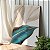 Quadro Decorativo Canvas Composição de Folhas Azuis em linhas Douradas Vertical - Imagem 3
