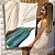 Quadro Decorativo Canvas Composição de Folhas Azuis em linhas Douradas Vertical - Imagem 7