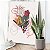 Quadro Decorativo Canvas Flores em Composição Geométrica II Vertical - Imagem 5