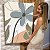 Quadro Decorativo Canvas Composição Abstrata de Flor Cinza II Vertical - Imagem 7