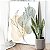 Quadro Decorativo Canvas Composição de Folhas Minimalistas com formas verde e amarela Vertical - Imagem 5