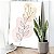 Quadro Decorativo Canvas Composição de Folhas Minimalistas com Cores Neutras Vertical - Imagem 2