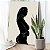 Quadro Decorativo Canvas Silhueta de uma Mulher Beleza Feminina Vertical - Imagem 2